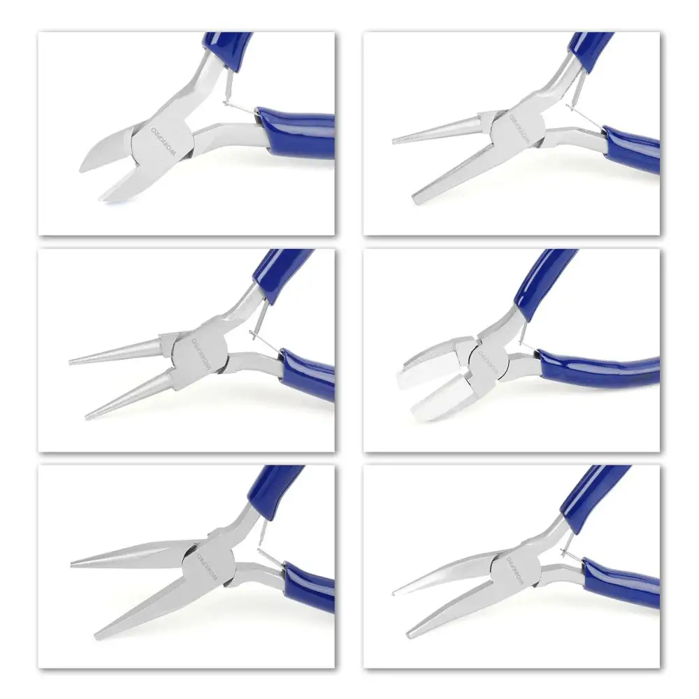 WORKPRO 7PC Mini plier Cutter Cutting Nippers Pliers Hardware Mini Tool Pliers Tweezers Clamps Multi-purpose