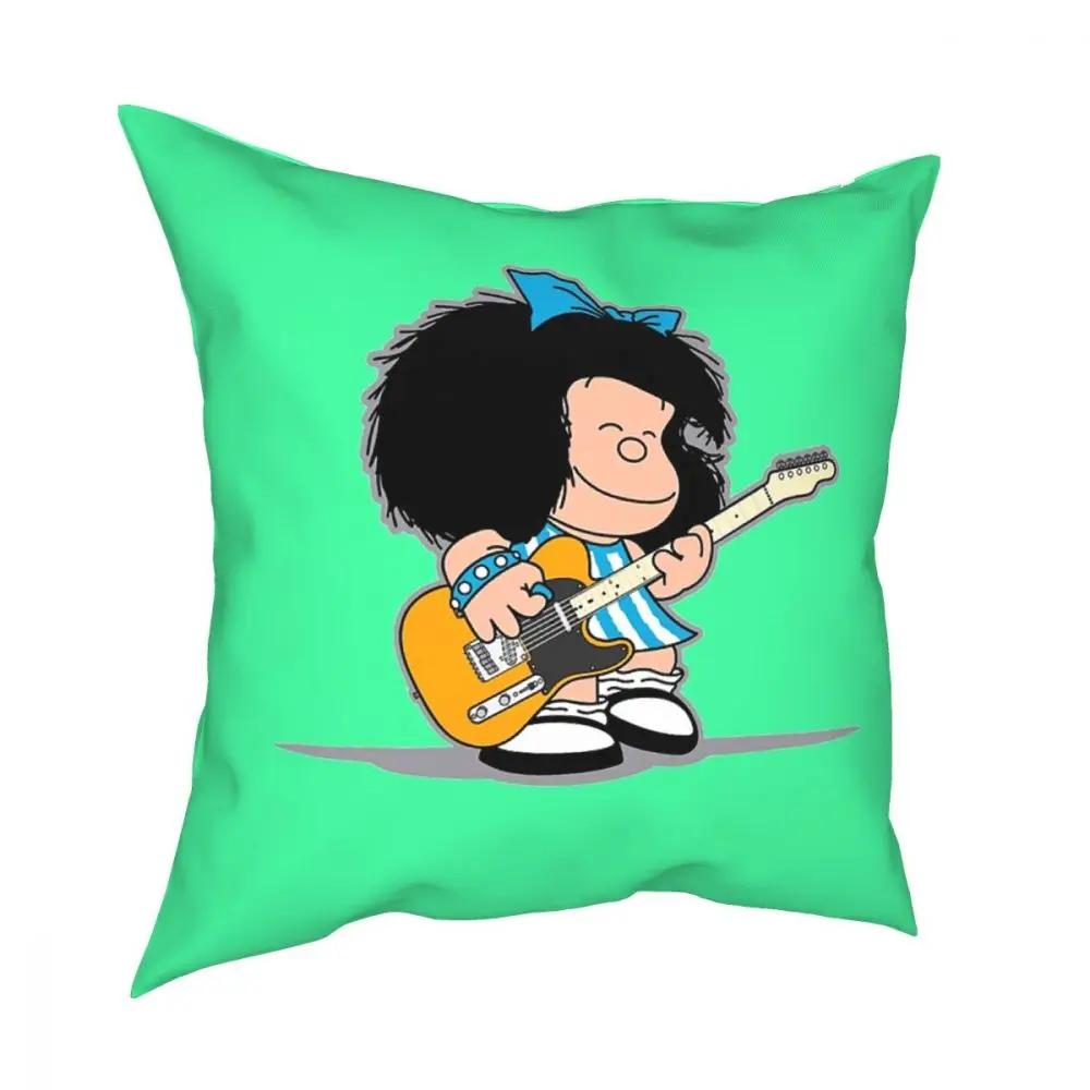 

Mafalda Kawaii Cartoon Throw Pillow Cover Decorative Pillow Custom Pillowcover Home Decor