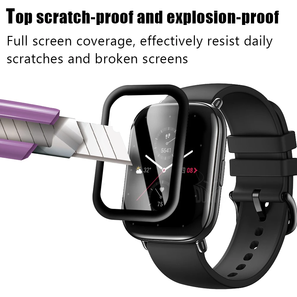 3D Soft Fibre Glass Protective Film Cover For Huami Amazfit ZEPP E Full Screen Protector for Amazfit ZEPP E Smart Watch