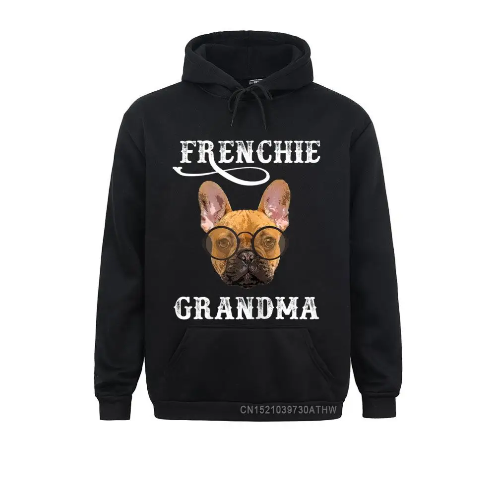 Womens Frenchie French Bulldog Grandma Hooded Tops Men Sweatshirts Long Sleeve Prevailing Mens Hoodies Europe Clothes