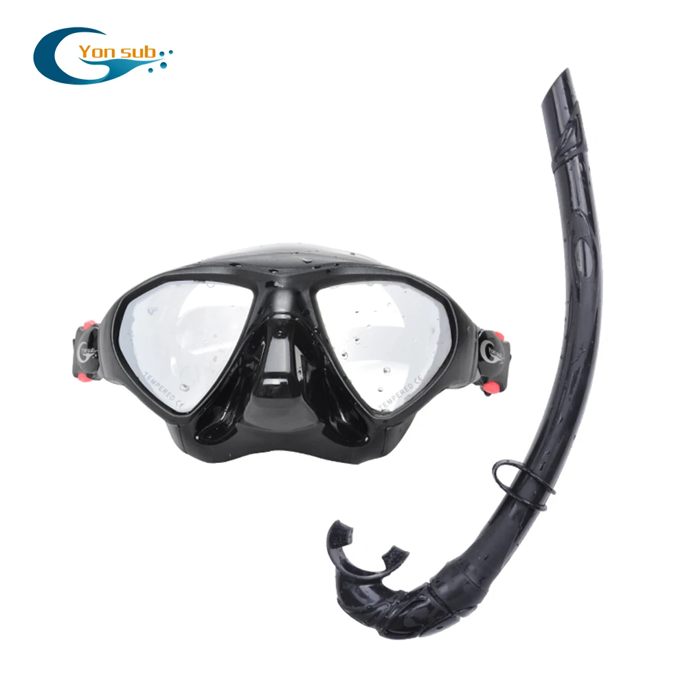 

Professional Low Volume Scuba Diving Mask Silicone Breathing Tube Snorkeling Diving Mask Set for Underwater Spearfishing Hunting