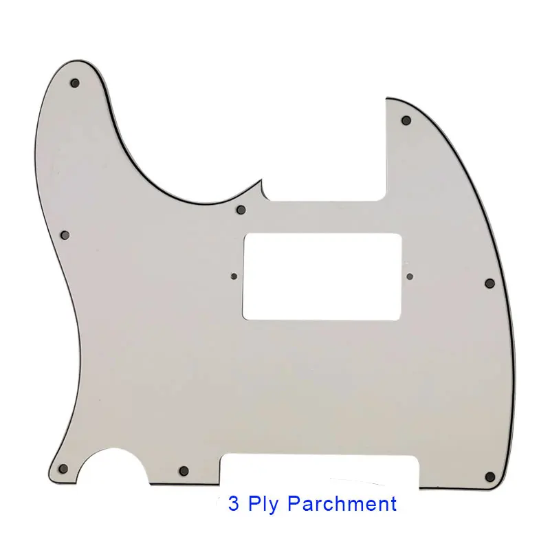 Pleroo Guitar Parts -For US Left Handed Standard 8 Screw Holes Tele Telecaster With PAF Humbucker Guitar Pickguard Scratch Plate