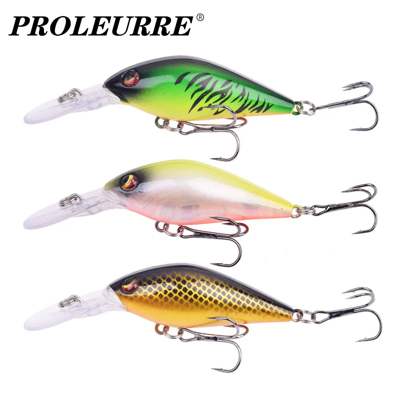 

1Pcs Floating Minnow Wobblers Fishing Lures 8cm 8.5g Artificial Bait Hard For Pike Bass Swimbait Mini Crankbait Fishing Tackle