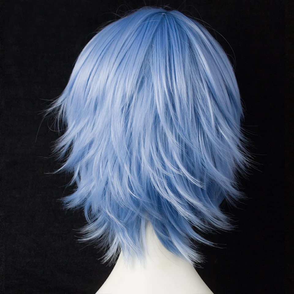 AILIADE 17 colors Short Straight Synthetic Wigs High Temperature Resistance Anime Party Costume Cosplay