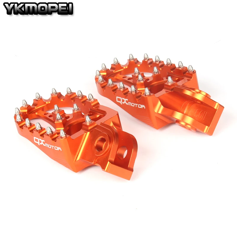 CNC Foot Pegs Pedals Rests For K.T.M EXC SX SXF XC XCF EXCF EXCW XCFW MX SIX DAYS 65 85 125 200 250 300 350 525 530 High Quality