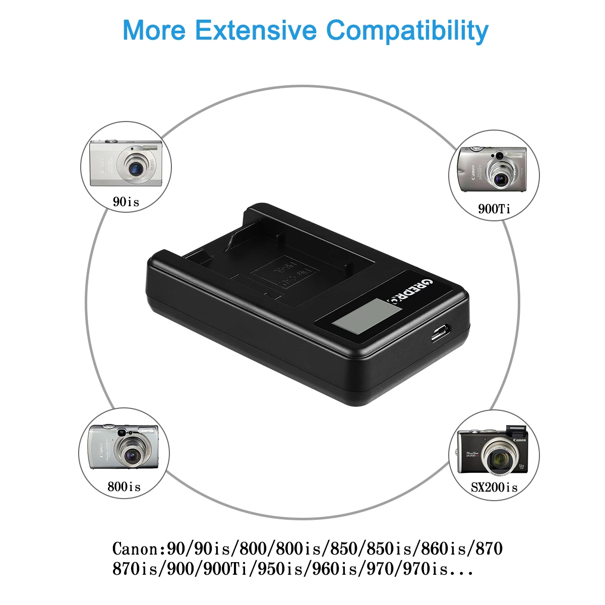 4x NB-5L NB5L NB 5L Battery with Charger for Canon S110 SX200 SX210 SX220 SX230 IS S100 SD700 is SD850 is SD950 is SX200 is