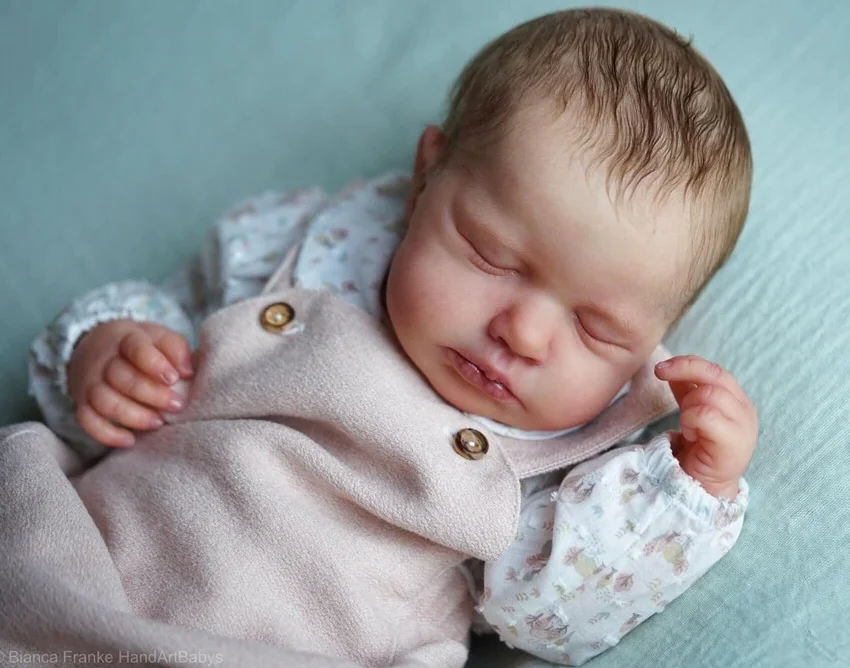 NPK 20-calowy zestaw lalek Reborn Loulou edycja limitowana likfelike soft touch zestaw kolorów frezowania