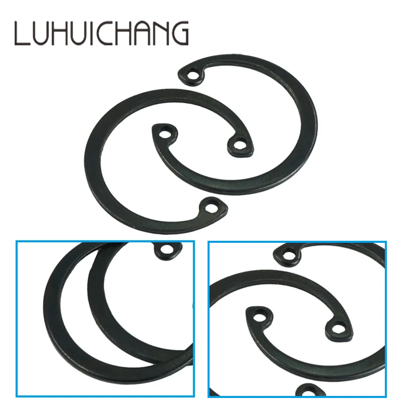 LUCHANG Free Shipping Black Carbon Steel Washer C Type Snap internal Retaining Ring Shaft Circlip