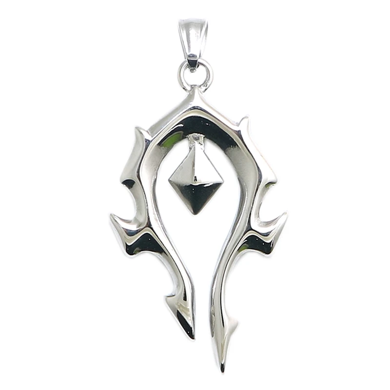 Newest Mens Boys 316L Stainless Steel CooL World of Warcraft WOW Dota Pendant