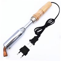 200W 220V High Power Electric Soldering Iron Duty External Heating Pure Copper Chisel Tip Wood Handle Welding Repair Tools