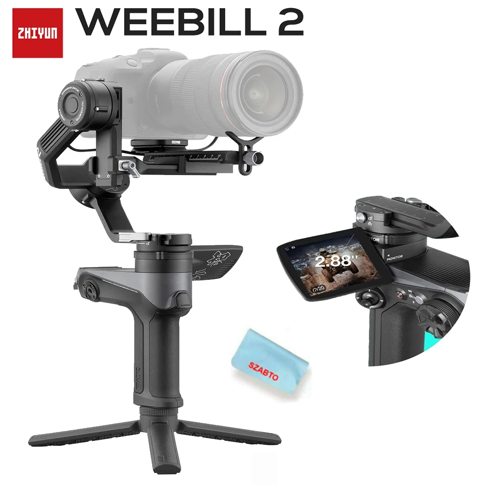 

Стабилизатор ZHIYUN Weebill 2 для камеры, ручной 3-осевой стабилизатор с экраном для Canon/Sony VS DJI