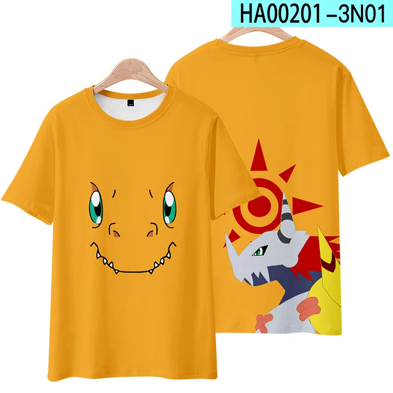 Anime digimon aventura 3d t camisa mulher homem tailmon gomamon piyomon agumon patamon gabumon tentomon palmon cosplay traje