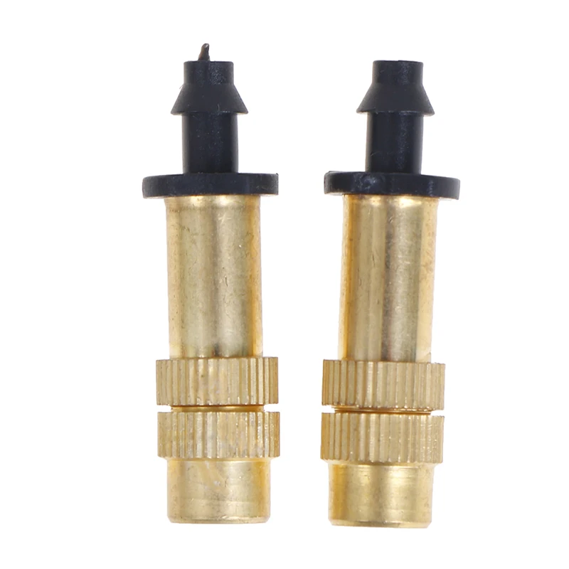 2Pcs Adjustable Copper Mist Nozzle Garden Sprayer Nozzle Greenhouse Lawn Water Sprinkler New~