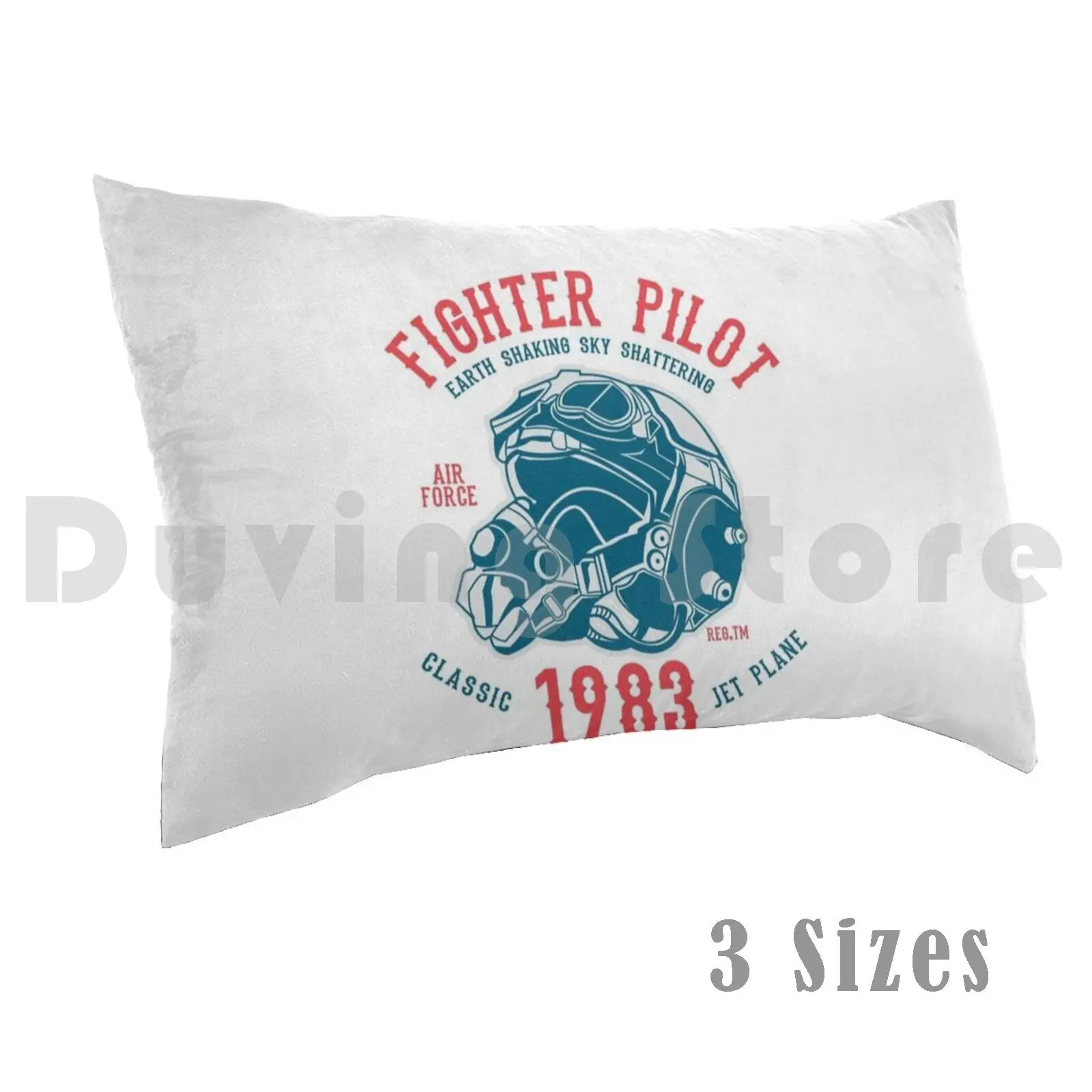 Fighter Pilot Pillow Case Printed 50x75 Pilot Pilot Plane Fighter Pilot Plane Aviator Army Air Force Military