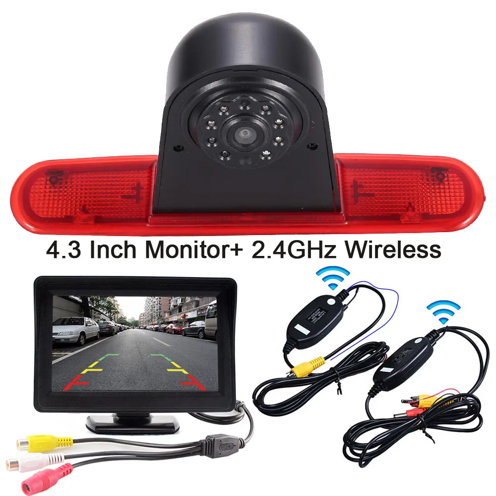 

7 Inch Monitor + 2.4G Wireless rear view back Parking car camera for Fiat DOBLO 263 Opel Combo