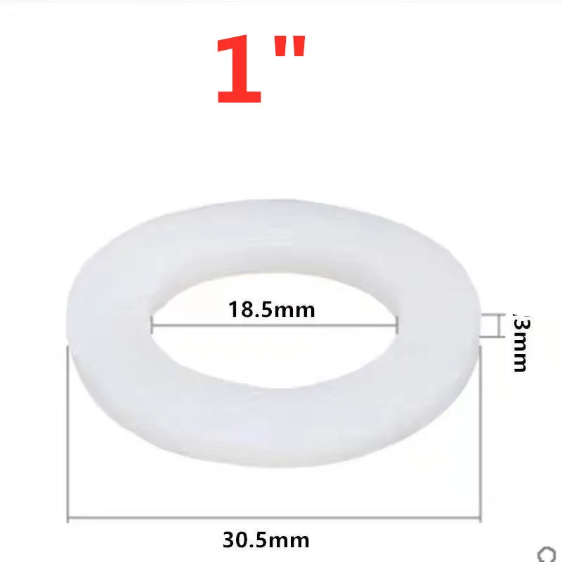 10PCS Milky white silicone flat pad Accessories 1/4 3/8 1/2 1