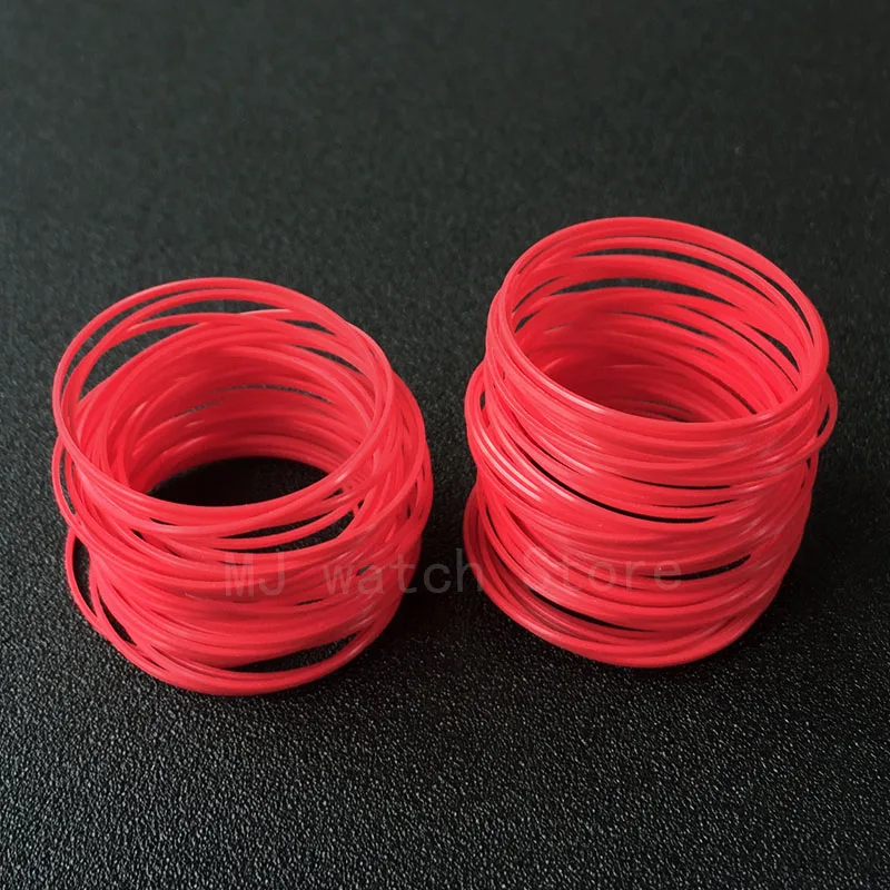 Red Gasket O-Ring 36-40mm Dia 0.9mm High 0.6mm Thick Plastic Gasket For Back Case For Tissot T063 Watch Parts ，1pcs