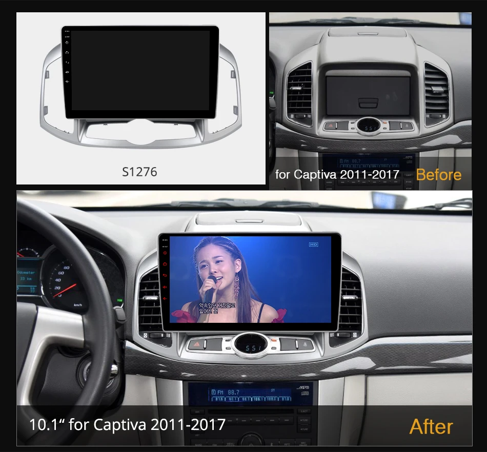 K6+ 2K Display For Chevrolet Captiva 1 2011 - 2016 Car Radio Navigation Video Stereo Multimedia Player GPS Android 12 No 2din 36