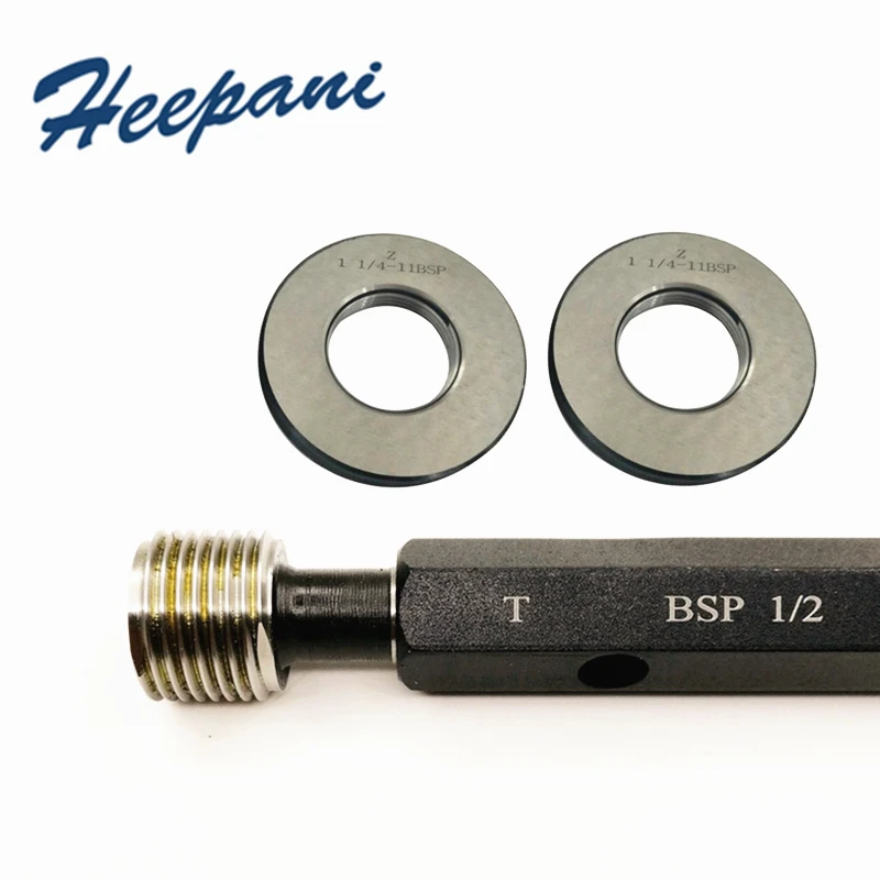 Pipe Thread Plug Ring Gauge BSP1/8 1/4 3/8 1/2 3/4 1 1 1/8 1 1/4 Master Pitch External Ring O Gage Thread Screw Gauge Go NOGO