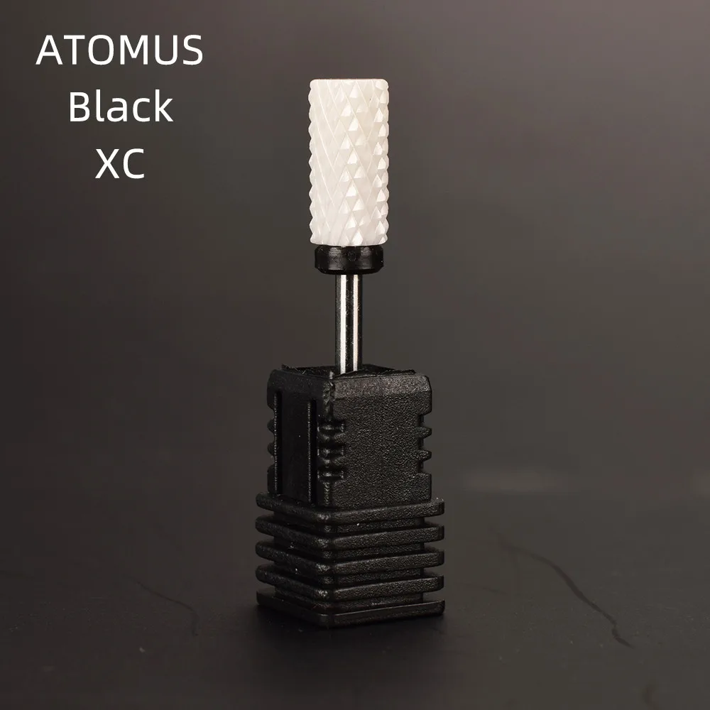 Atomus broca para unha de cerâmica, fresa elétrica para manicure, pedicure, acessórios para arte, remoção de esmalte