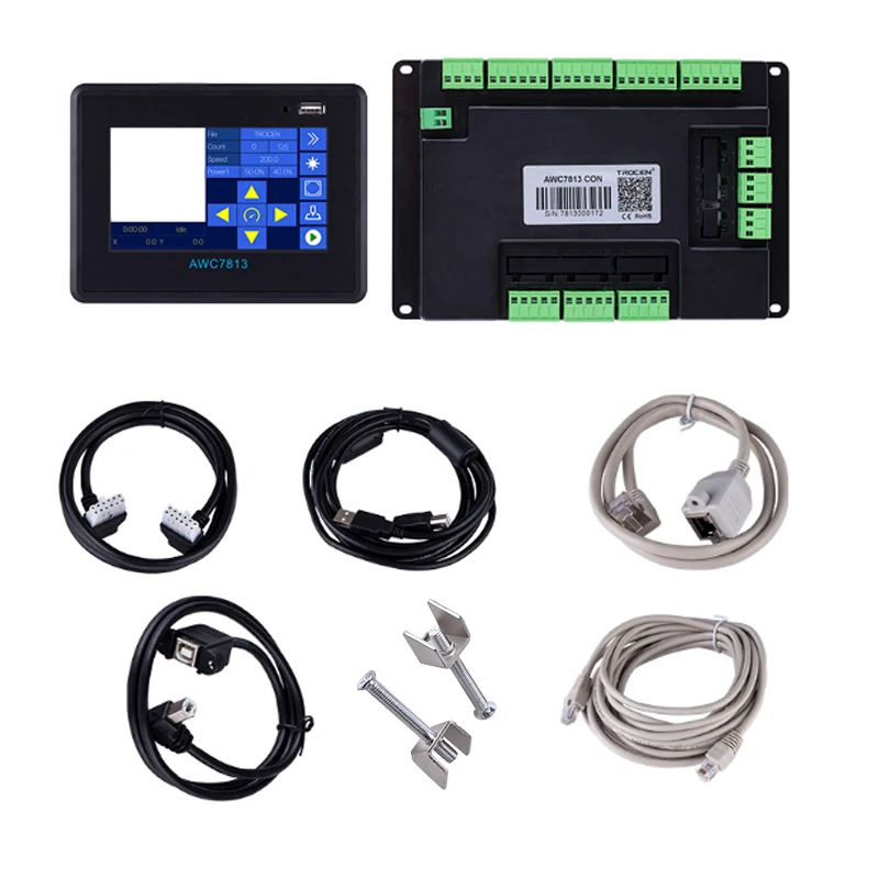 New Trocen Touch Screen CO2 Laser Control System AWC7813 Replace AWC708S TL3120 For CO2 Laser Engraving & Cutting Machine