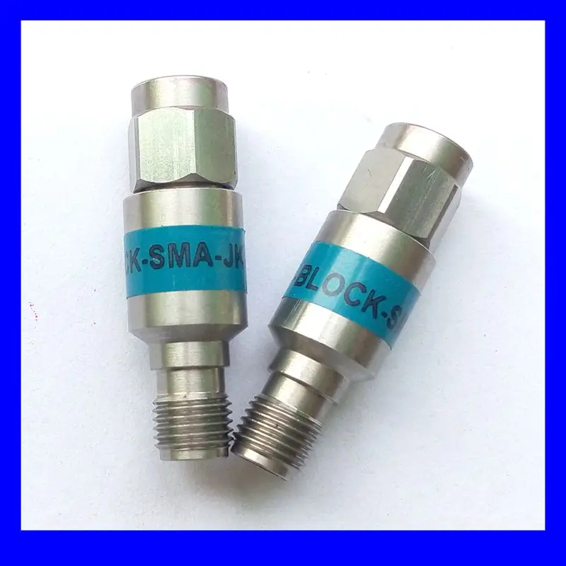 2W DC-Block SMA Male to Female DC-6.0GHz 50ohm RF Coaxial Block SWR 1.2 DC blocker Connector