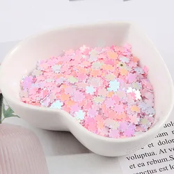 5mm Sakura cekiny Nail Art Glitter Manicure słodki kwiat wiśni biżuteria wypełnienie Paillettes dla karta DIY Making rzemiosło konfetti