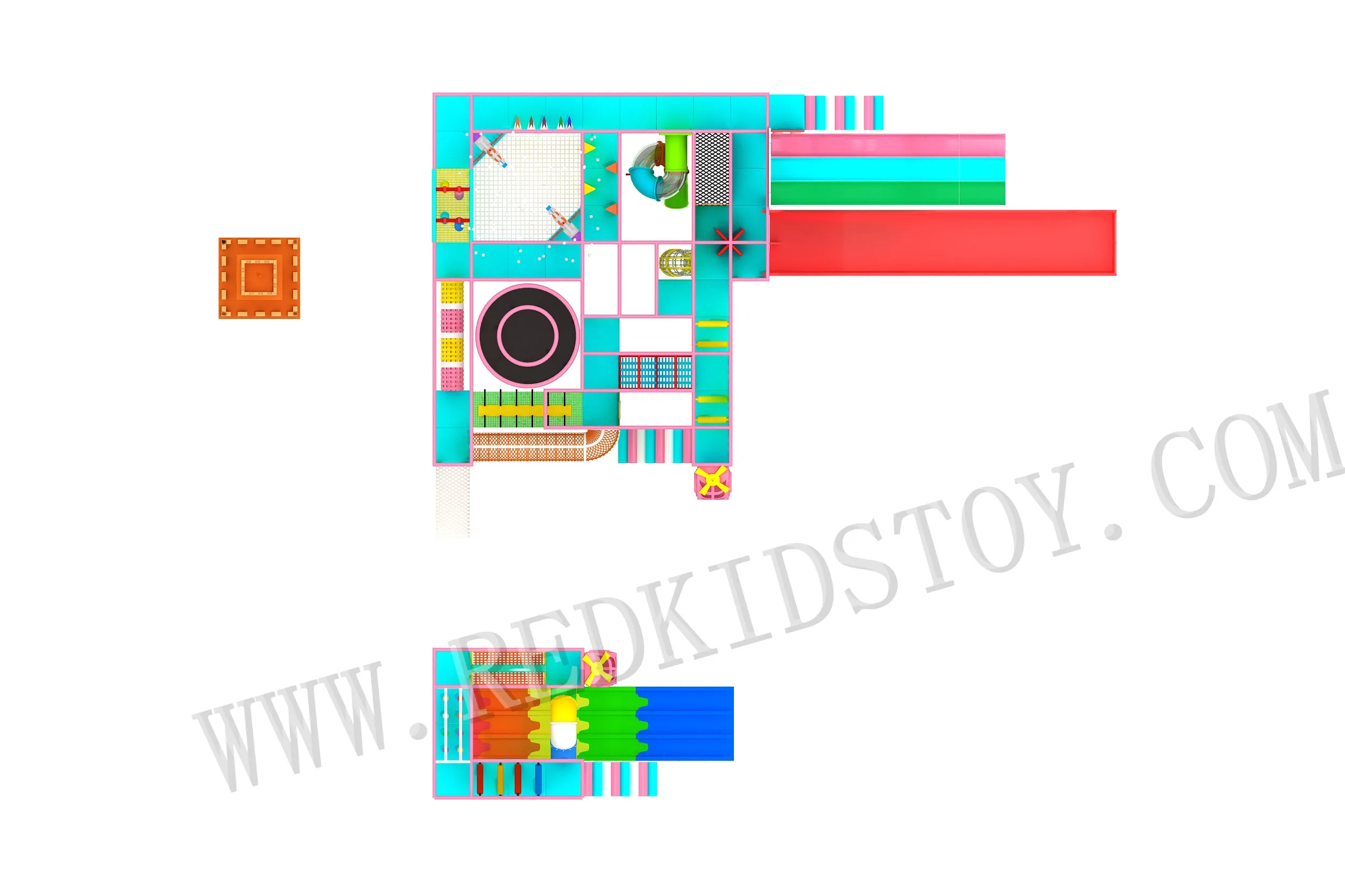 Grands HZ-2020505b d'intérieur multifonctionnels de terrain de jeu de CommBlades