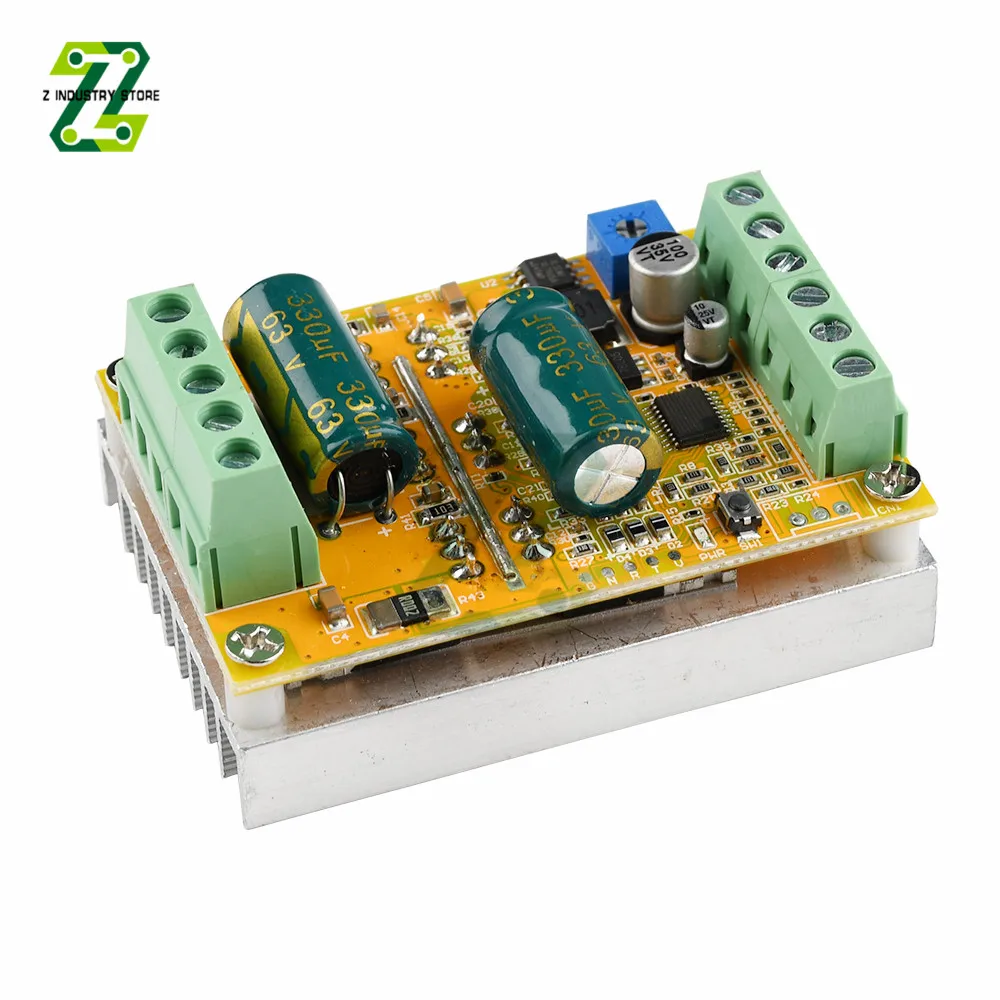 DC6.5-50V 380W BLDC 3 Phases Brushless Motor Controller Board PWM Driver Module Without Hall Sensor