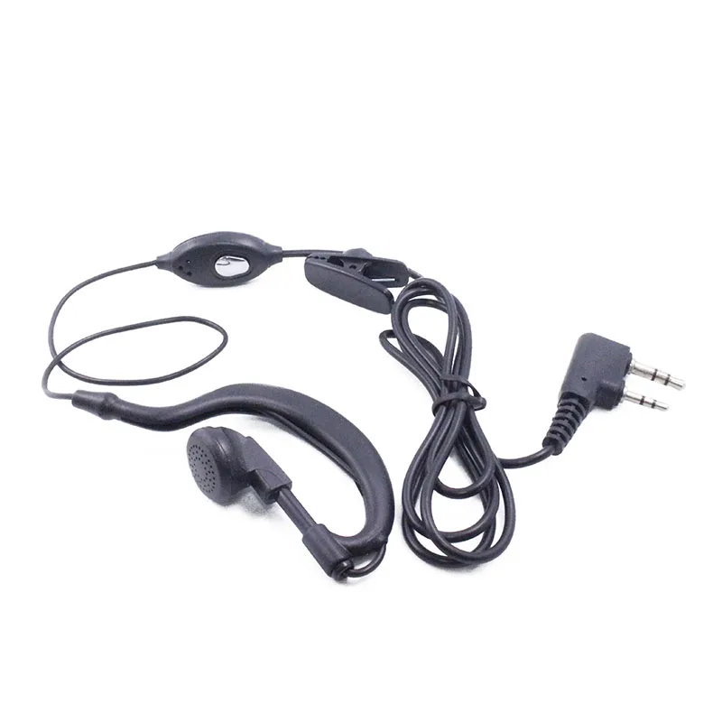 50pcs baofeng ham radio 2pin K port earpiece ptt mic headset for handheld walkie talkie baofeng UV-82 UV-5R  BF-888S 2 way radio