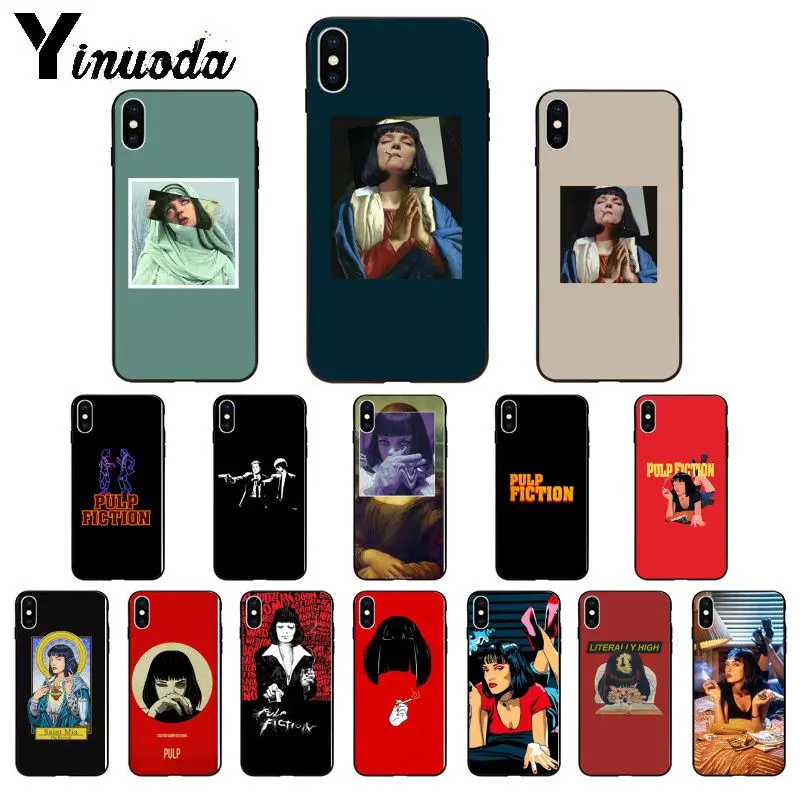 

Yinuoda Pulp fiction TPU Soft Silicone Phone case for iPhone X XS MAX 6 6S 7 7plus 8 8Plus 5 5S XR