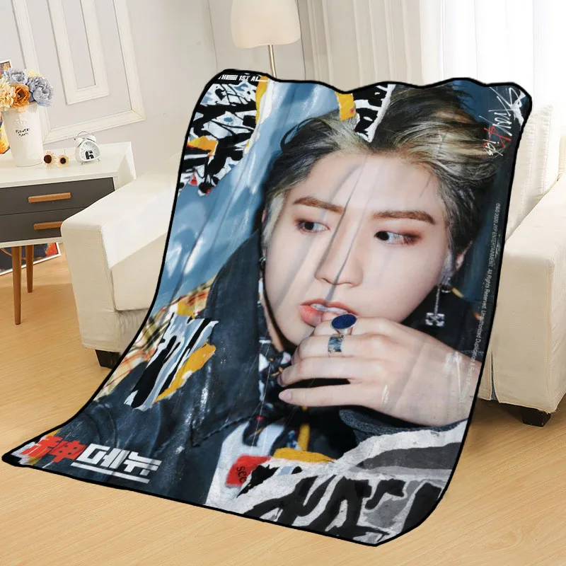 Novo han jisung lance cobertor personalizado cobertores para o sofá/cama/carro portátil 3d cobertor para o miúdo têxtil casa