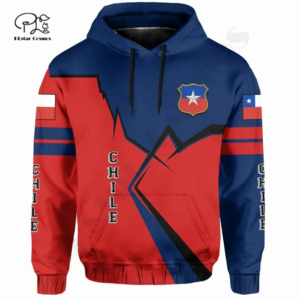 

PLstar Cosmos 3DPrint Newest Sport Chile Country Flag Unique Men/Women Cozy Hrajuku Casual Streetwear Hoodie/Zip/Sweatshirt 4