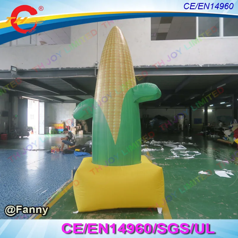 3m/4m/5m giant inflatable corn model for advertising, inflatable yellow corn balloon,free air shipping to door