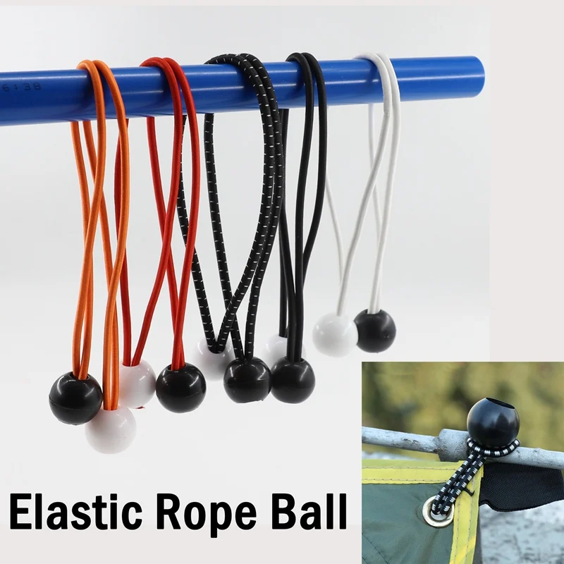 15cm Elastic Rope Ball Outdoor Camping Tent Garden Awnings Tarpaulin Fixing Tool Canopy Bungee Cords Elastic Rubber Band Tie