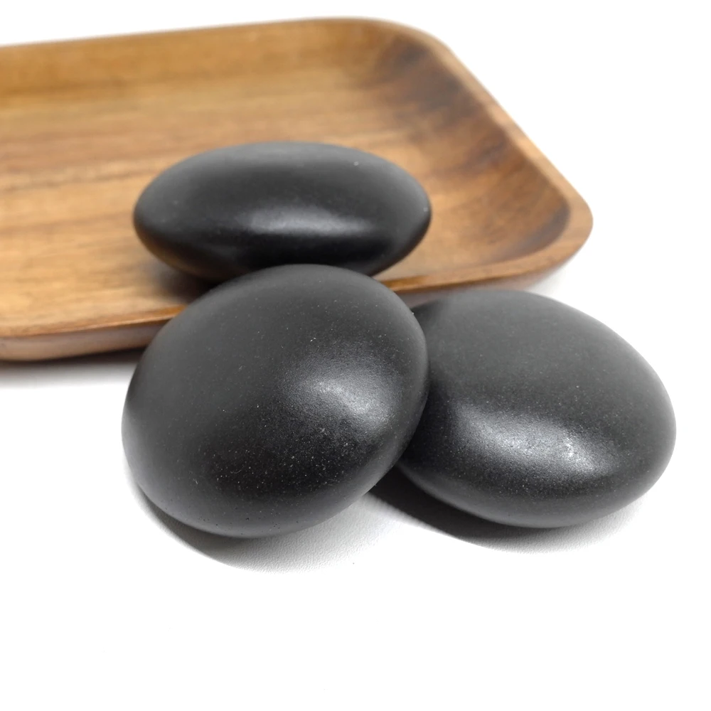 6x7cm Spa hot Stone Beauty Stones Massage Lava Natural Stone Hot Relieve Stress RELAX jade massage set toe massage