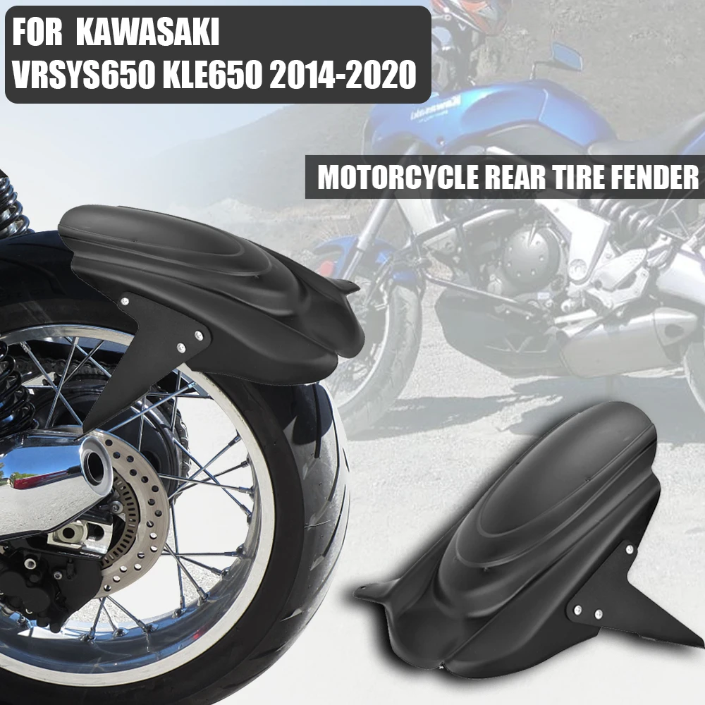 Black For KAWASAKI Versys 650 KLE650 2014-2020 Mudguard Motorcycle Rear Wheel Fender Cover Splash Guard