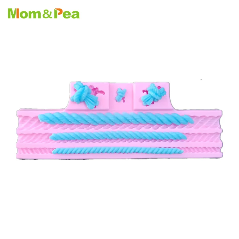 MPA2469 Rope Shaped Silicone Mold Gum Paste Chocolate Ornamental Fondant Mould Cake Decoration Tools