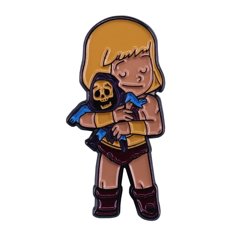 He-Man & skeletor enamel pin Masters of the universe fans collection