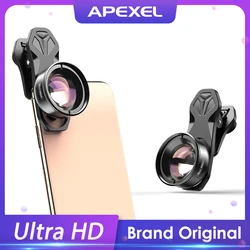 Objectif de téléphone caméra APEXEL objectif macro 100mm 4 K HD objectifs super macro + CPL + filtre étoile pour iphone x xs max Samsung s9 tous les smartphones