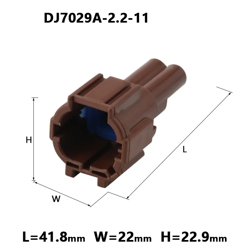 100 Set  2 Pin TS Sealed Series Plug Waterproof Car Electric Automotive Connector Lamp Light Socket 6185-0866 6188-0553