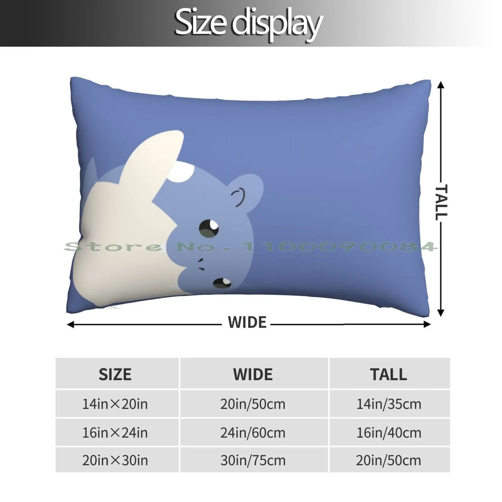 Spheal Pillow Case 20x30 50*75 Sofa Bedroom Spheal Walrein Ruby Sapphire Emerald Saphire Blue Gameboy Long Rectangle