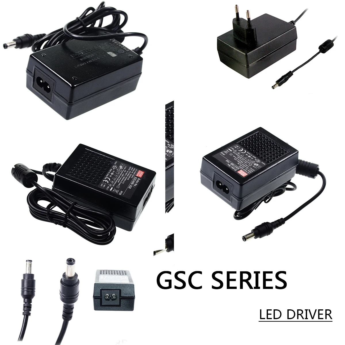 ( MEANWELL)GSC18B/18E/25B/25E/40B/40E ACDC LED DRIVER -350/500/700/1050/1400 Power supply for indoor/office/decorative light