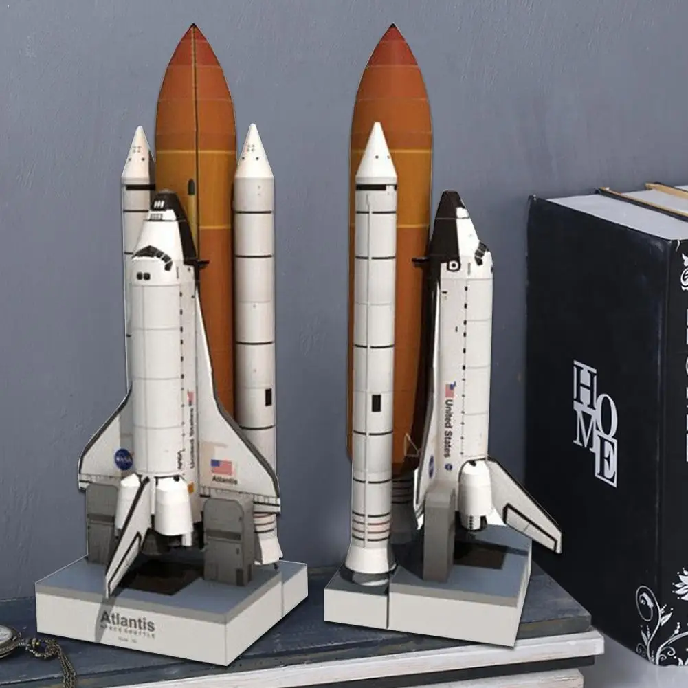 1:150 DIY Paper Model Toys 1 Set 3D Space Shuttle Paper Educational Handmade Model Space Shuttle For Children Papercraft To M1X0