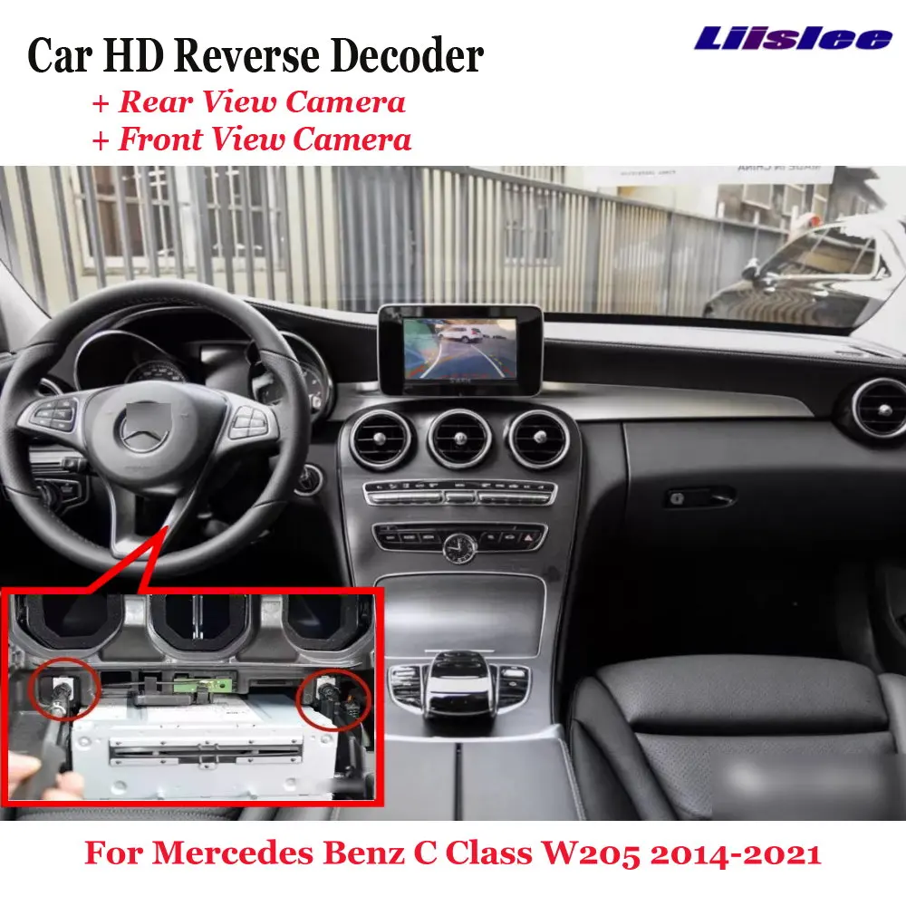 

For Mercedes Benz C Class W205 2015-2018 Car DVR Rearview Front Camera Reverse Image Decoder Original Screen Upgrade