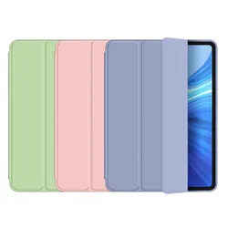 Tablet Case for Huawei Matepad 10 4 10.4 inch BAH3-W09 AL00 Solid Color Tri-fold Soft Silicon Back Cover for Honor Pad V6 Tablet