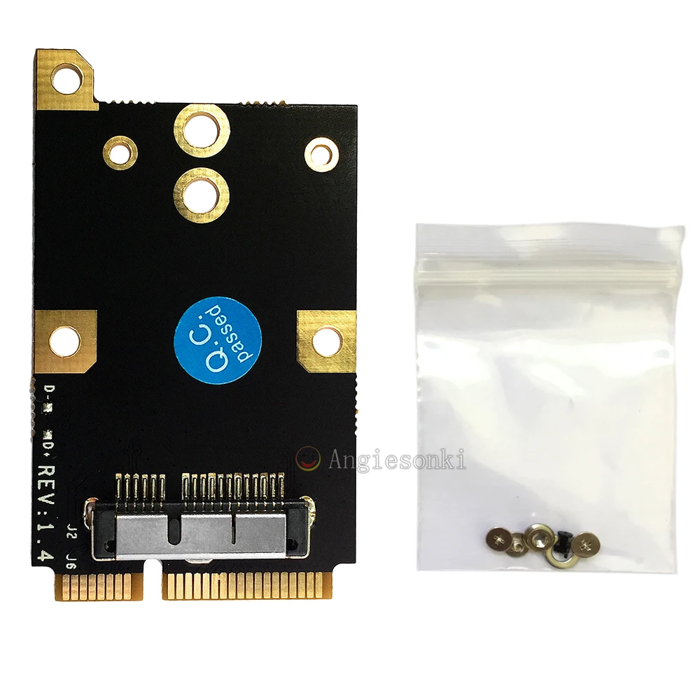 Mini PCI-E de 52 Pines, adaptador WIFI de tarjeta de transformación para Red de ordenador portátil BCM94360CD/BCM94331CD/BCM94360CS2/ BCM94360CSAX