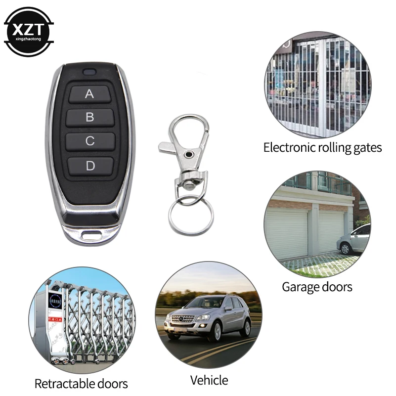 Clone Remote Control Wireless Transmitter Garage Gate 433MHZ 4 Buttons Door Electric Copy Controller Anti-theft Lock