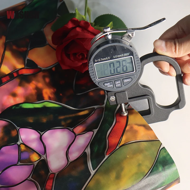 150cm Length Static Cling Window Film Vinyl Magnolia Flower Opaque Private Glass Sticker For Window Door Cabinet Table Surface