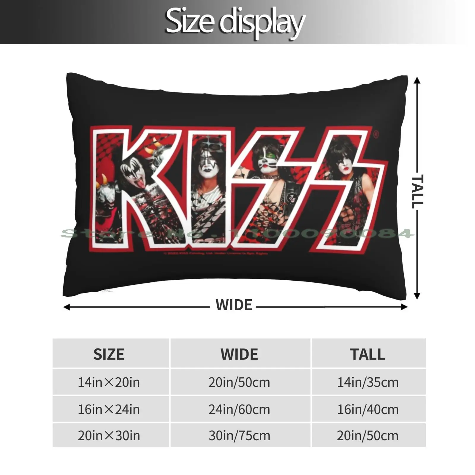 Kiss Band Photo Logo Pillow Case 20x30 50*75 Sofa Bedroom Belle Delphine Me Girly Pink Hair Pinkie Pink Style Star Famous Long